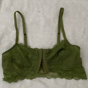 Auden Olive Green Lace Bralette
